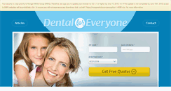 Desktop Screenshot of dentalforeveryone.com