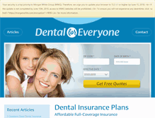 Tablet Screenshot of dentalforeveryone.com